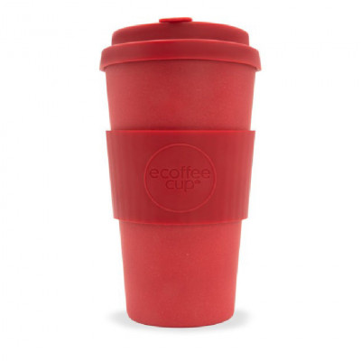 Bambusový pohár červený, 470 ml